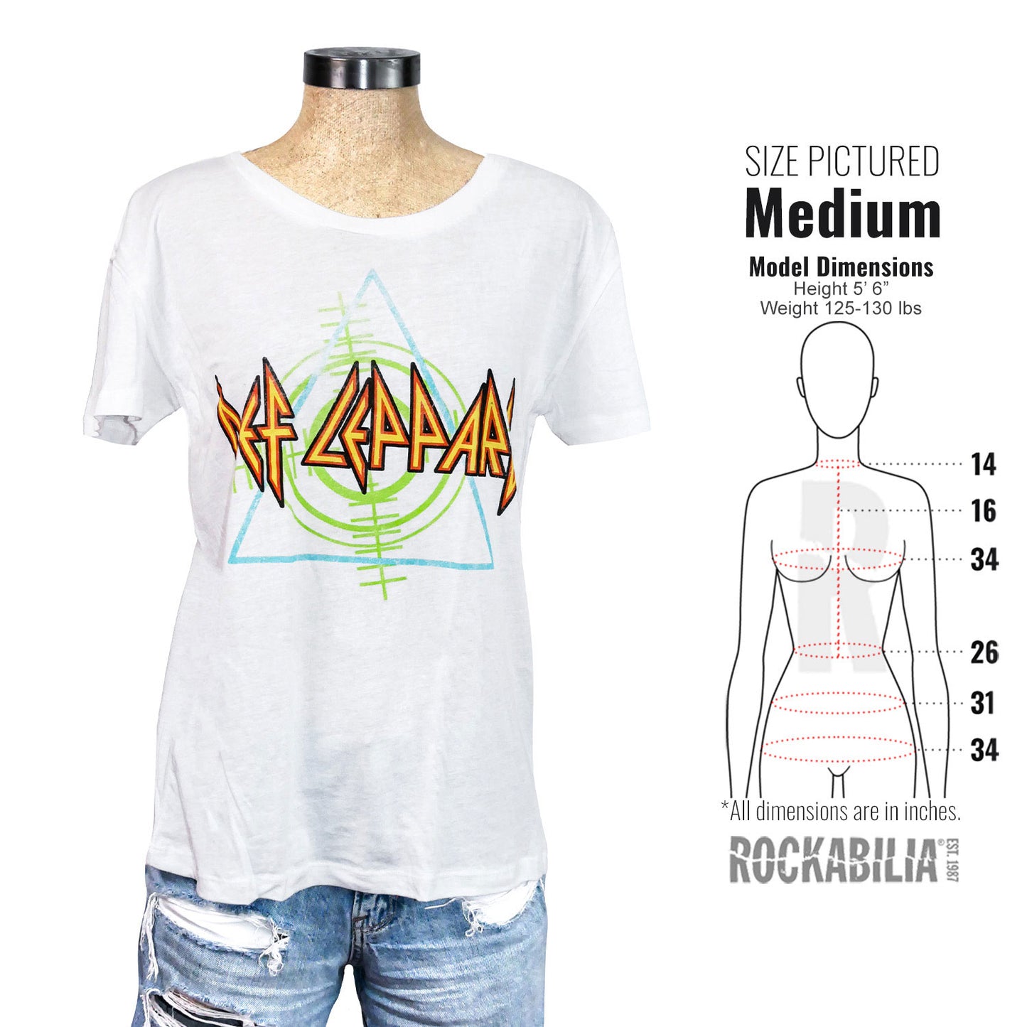 Def Leppard Pyromania 83 Set Women's T-shirt Junior Top Alt 3