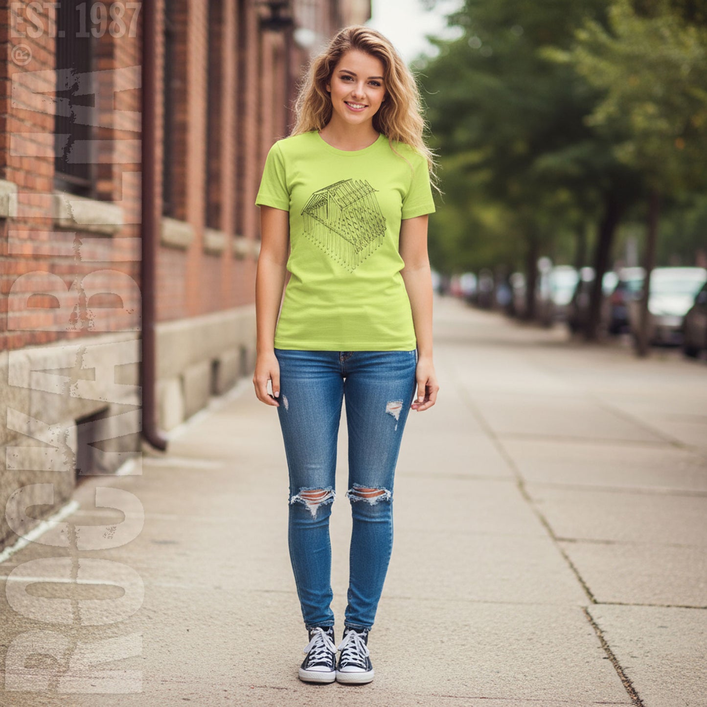 Death Cab For Cutie Building Girls' T Junior Top Alt 2