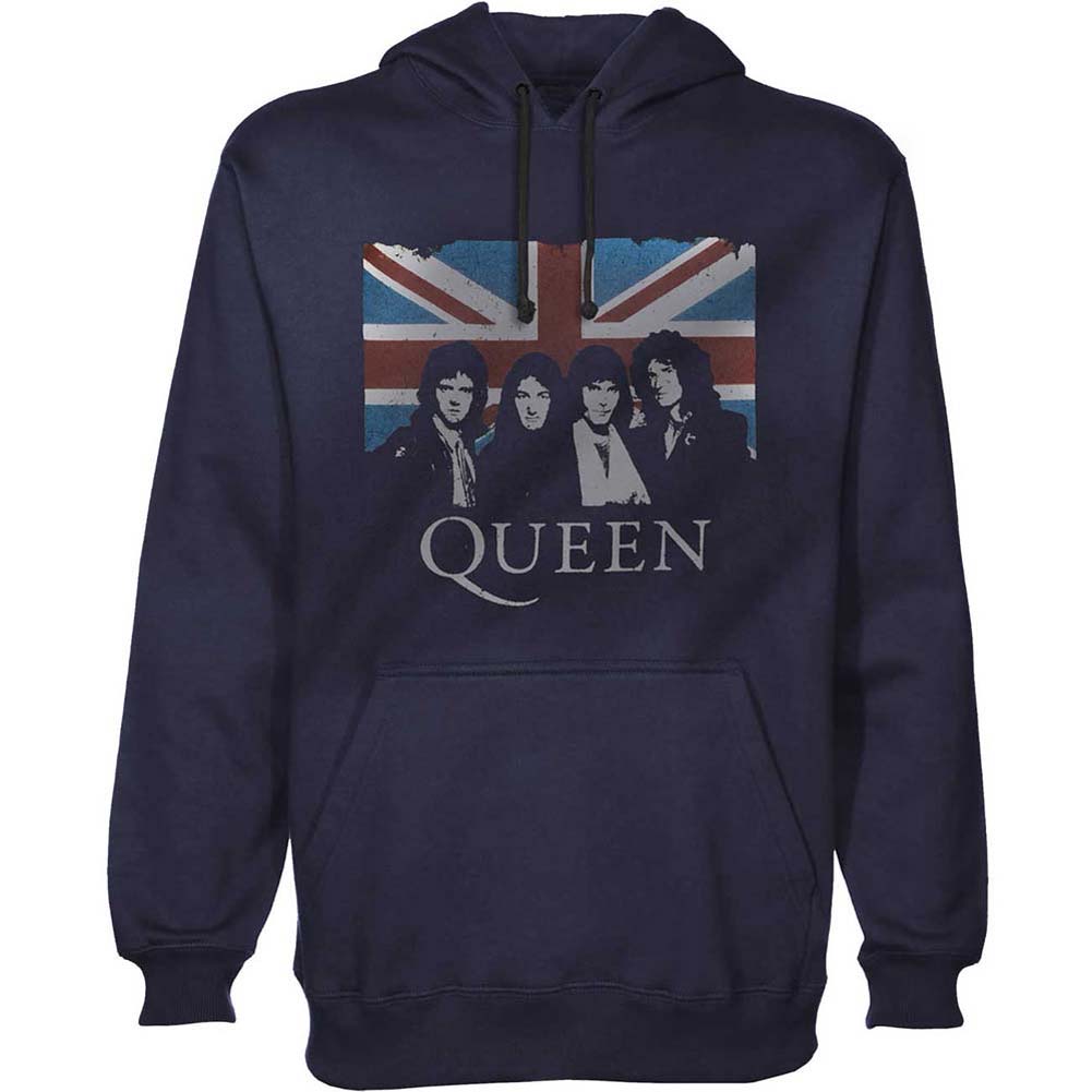 Queen Union Jack Hooded Sweatshirt Front
