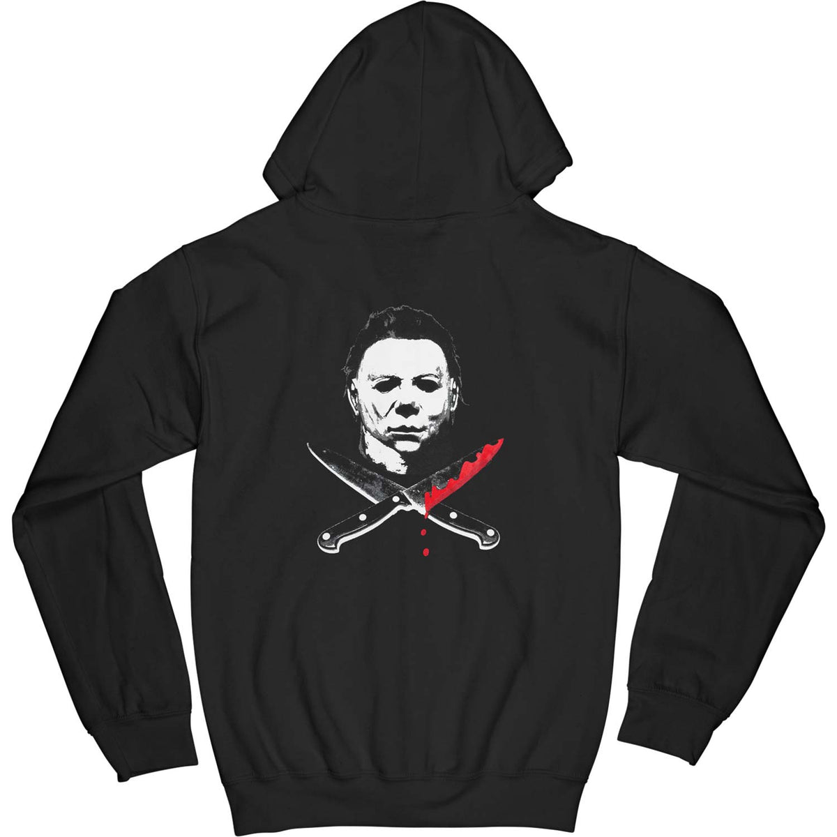 Halloween Mike Myers Hoodie by Rock Rebel Zippered Hooded Sweatshirt Back