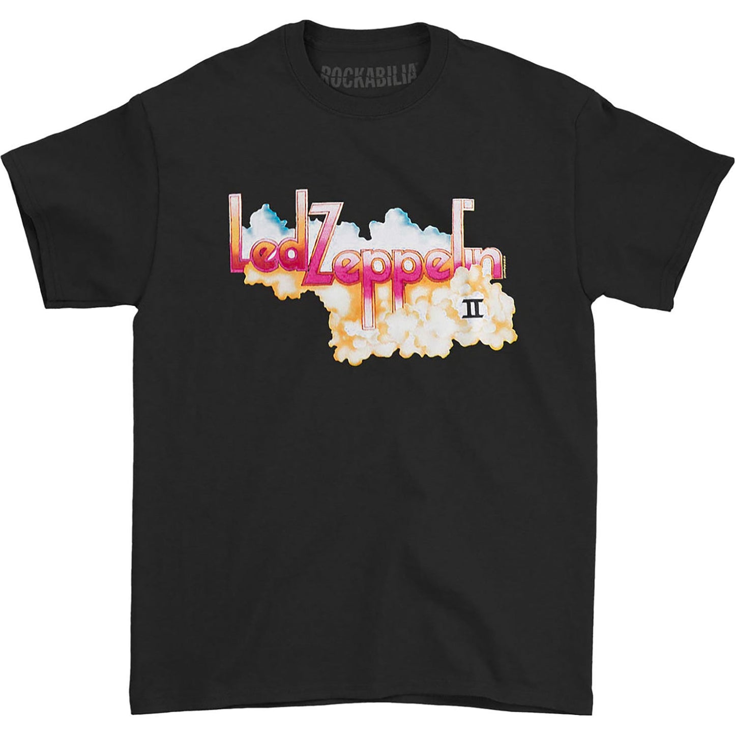 Led Zeppelin II Logo With Clouds Slim Fit T-shirt Front