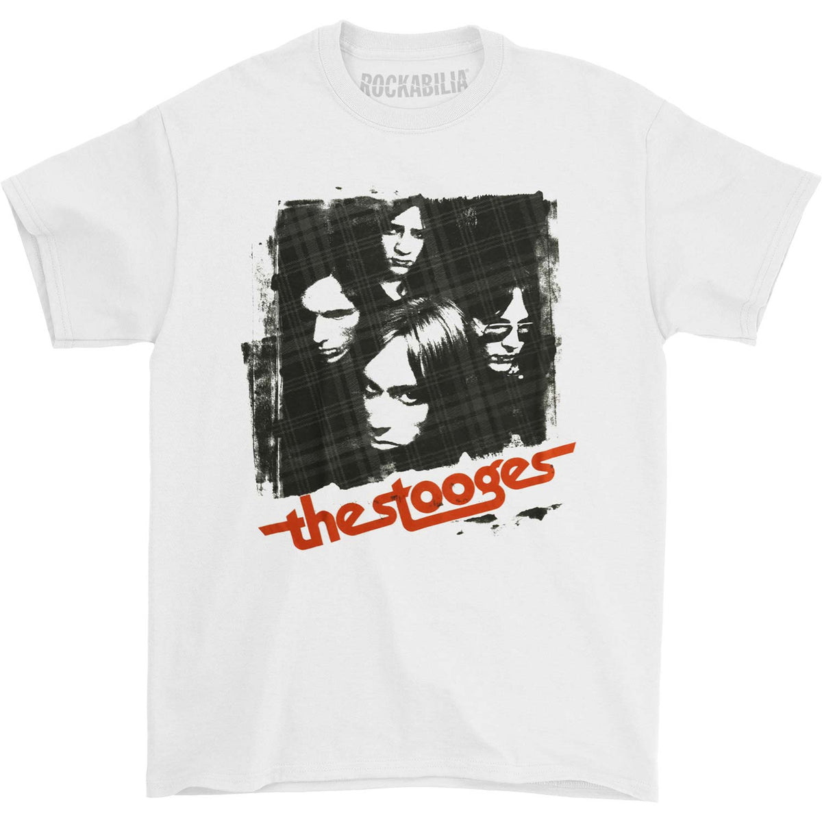 Iggy Pop Stooges Group Shot Slim Fit T-shirt Front