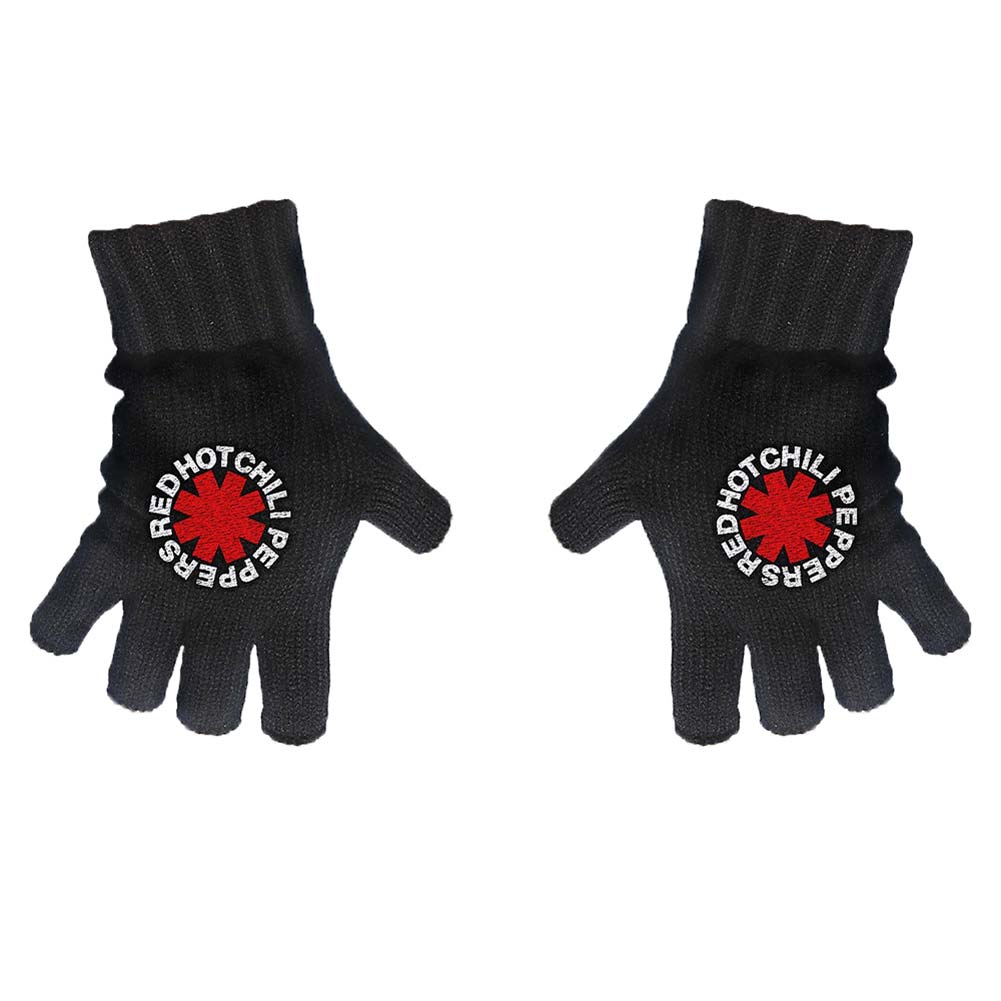 Red Hot Chili Peppers Asterisk Knit Gloves Front