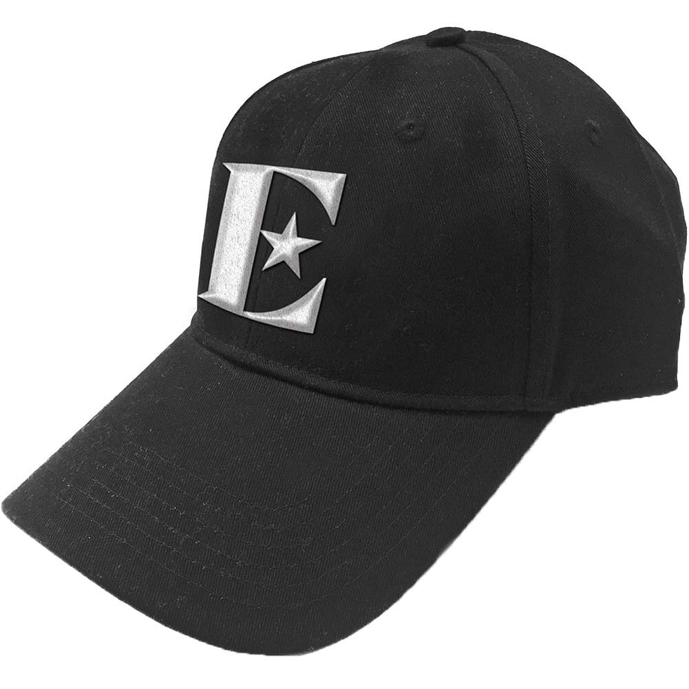 Elton John White E Baseball Cap Front