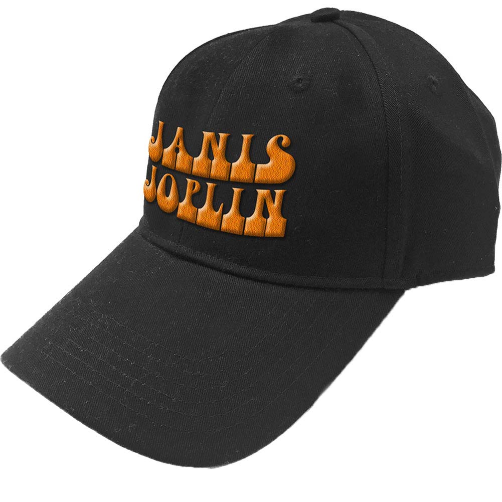 Janis Joplin Orange Logo Baseball Cap Front