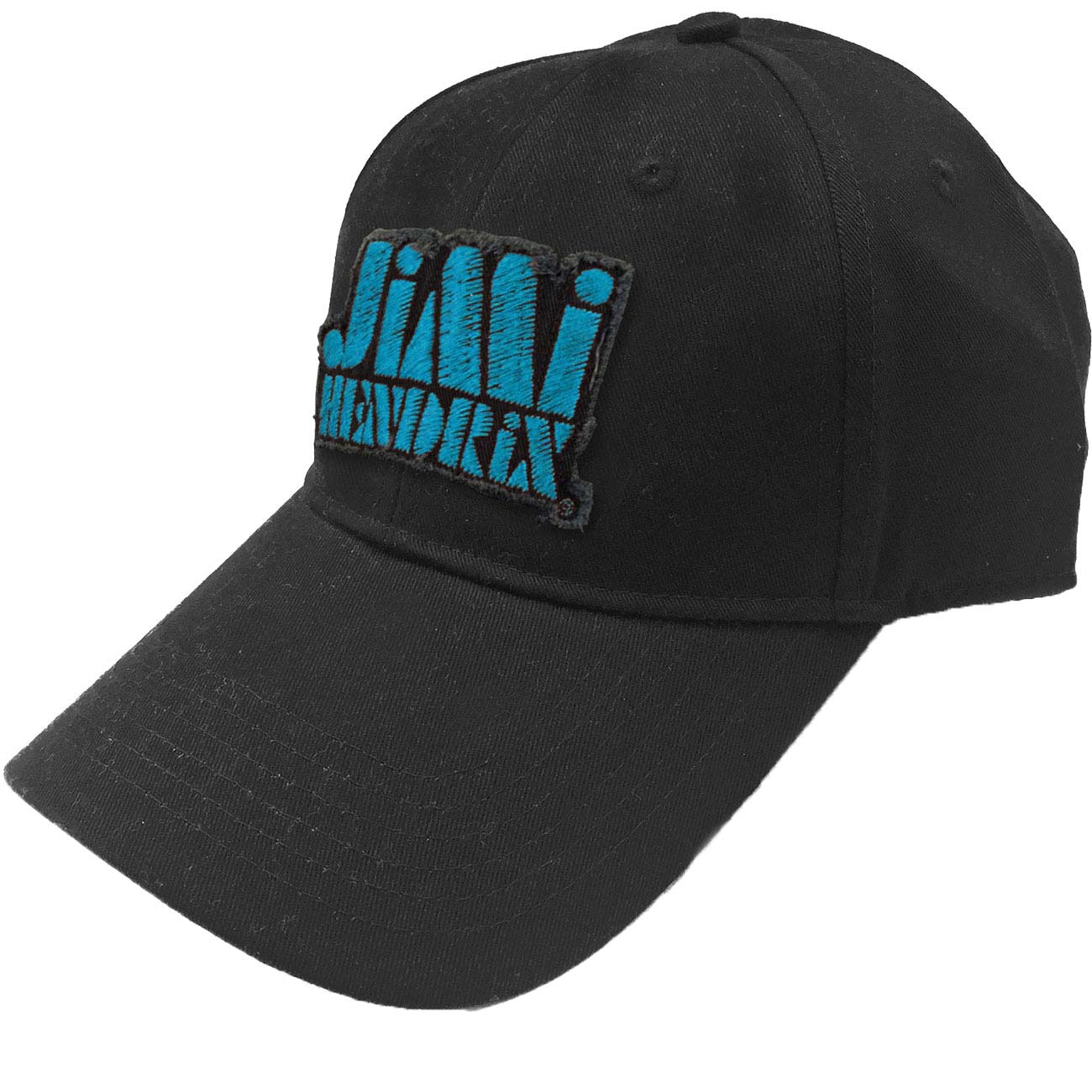 Jimi Hendrix Blue Stencil Logo Baseball Cap Front