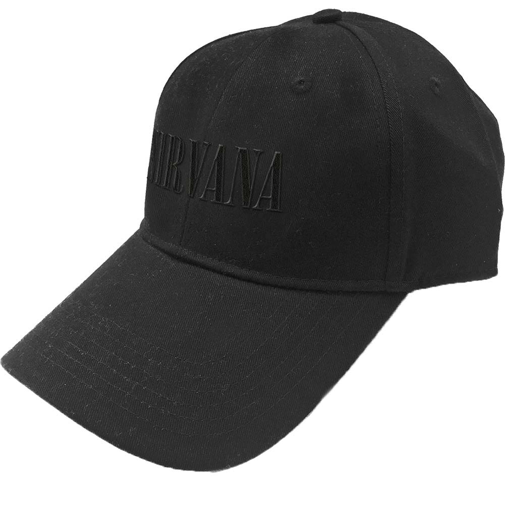 Nirvana Text Logo Baseball Cap Front