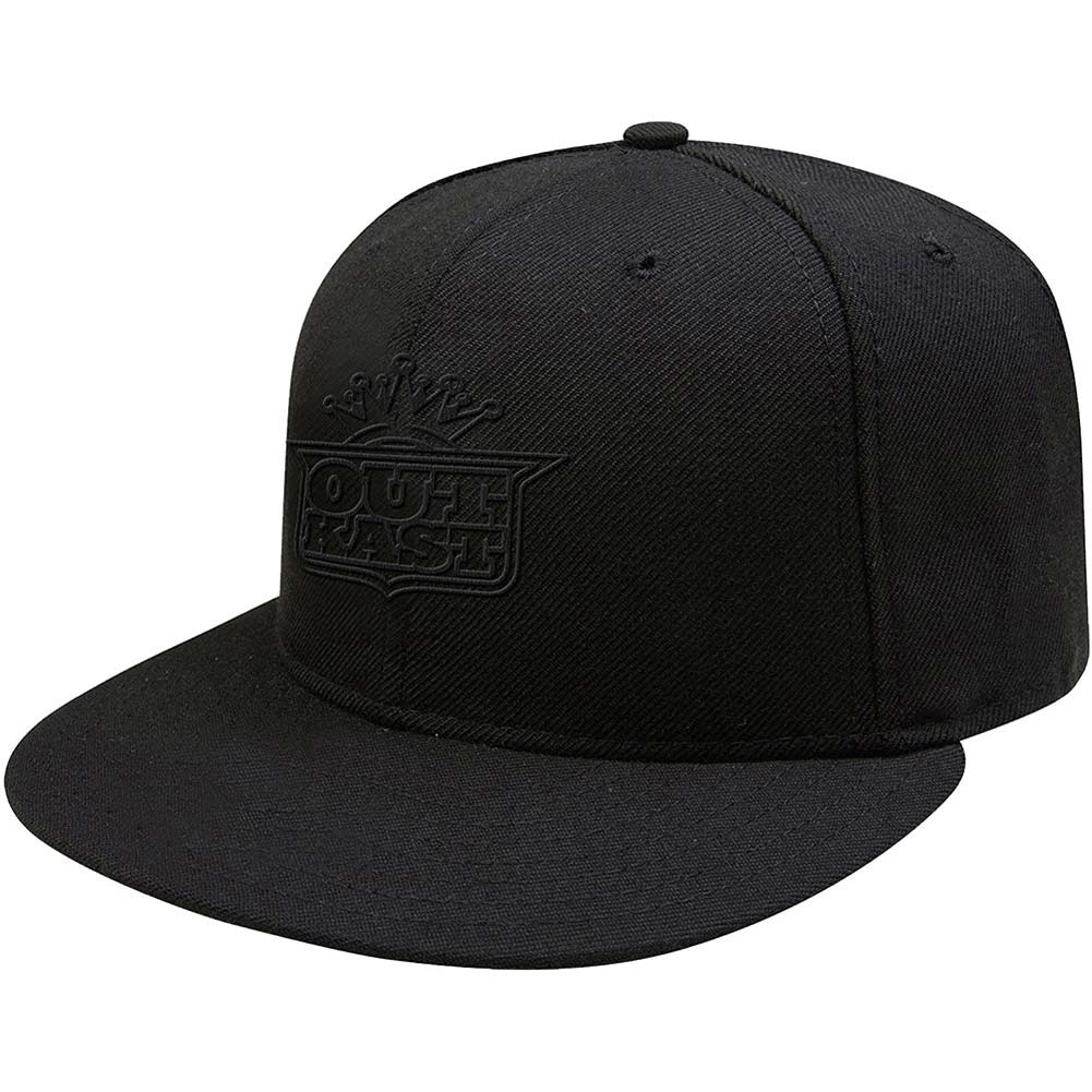 Outkast Black Imperial Crown Snapback Baseball Cap Front