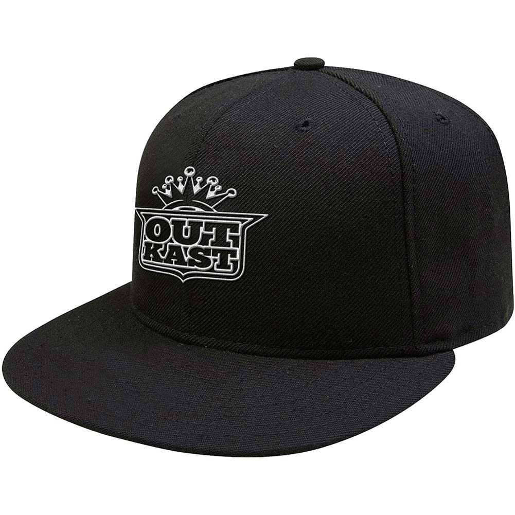 Outkast White Imperial Crown Snapback Baseball Cap Front