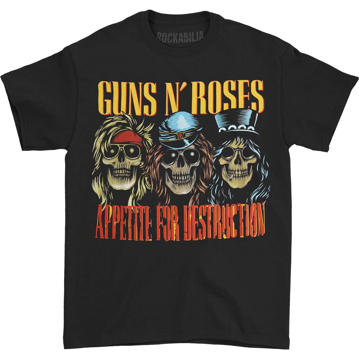 Guns N Roses Appetite for Destruction Skulls T-shirt Front