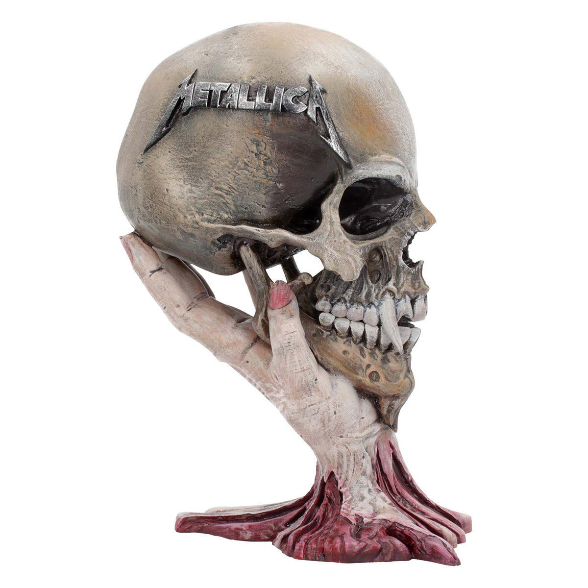 Metallica Sad But True Skull 22cm Sculpture Back