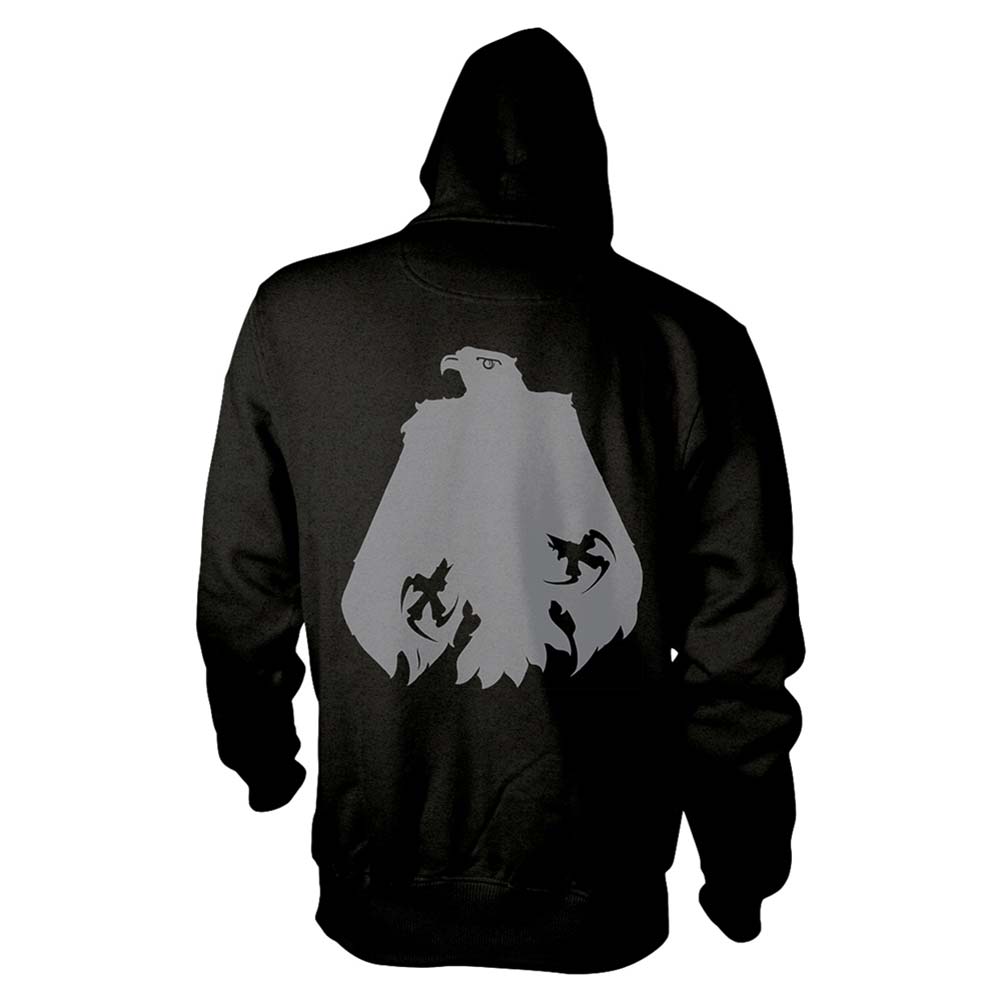 Hawkwind Eagle Zippered Hooded Sweatshirt Back