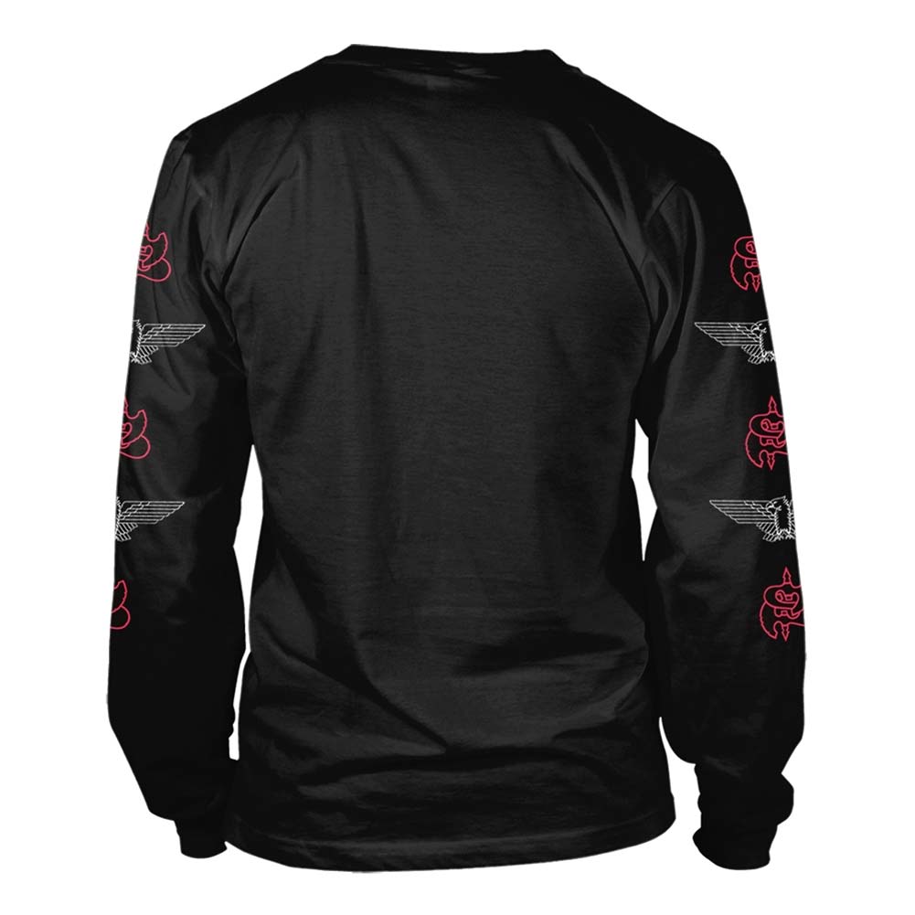 Saxon Denim And Leather Long Sleeve Back