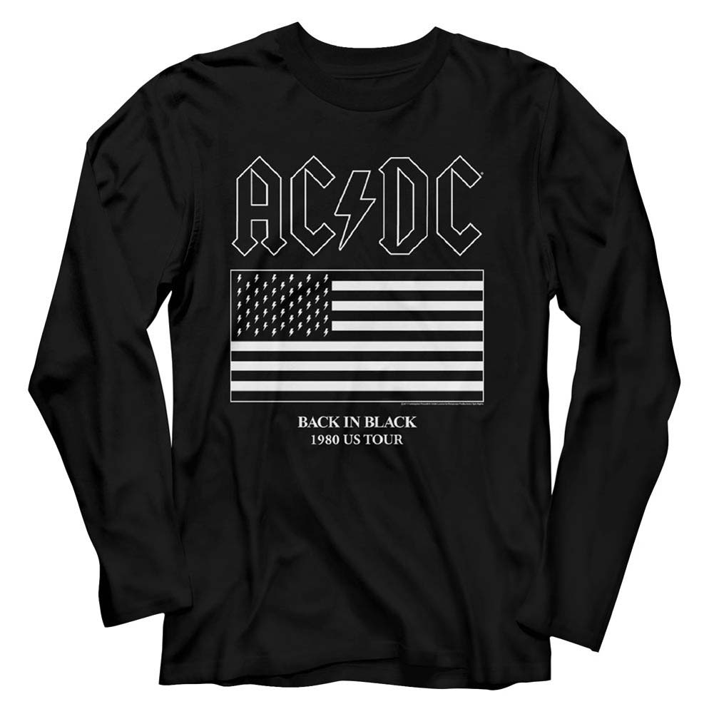 AC/DC Us Tour Flag Long Sleeve Front