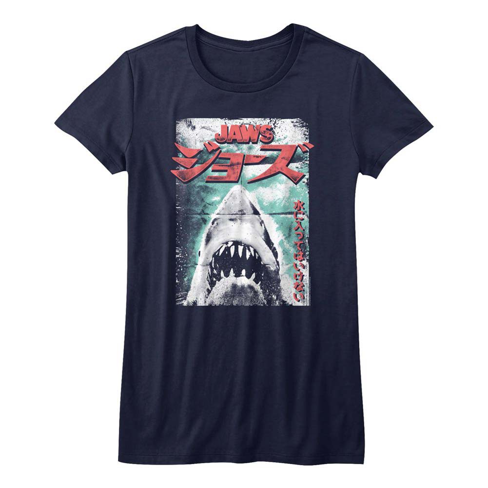 Jaws Worn Japanese Poster Junior Top Front