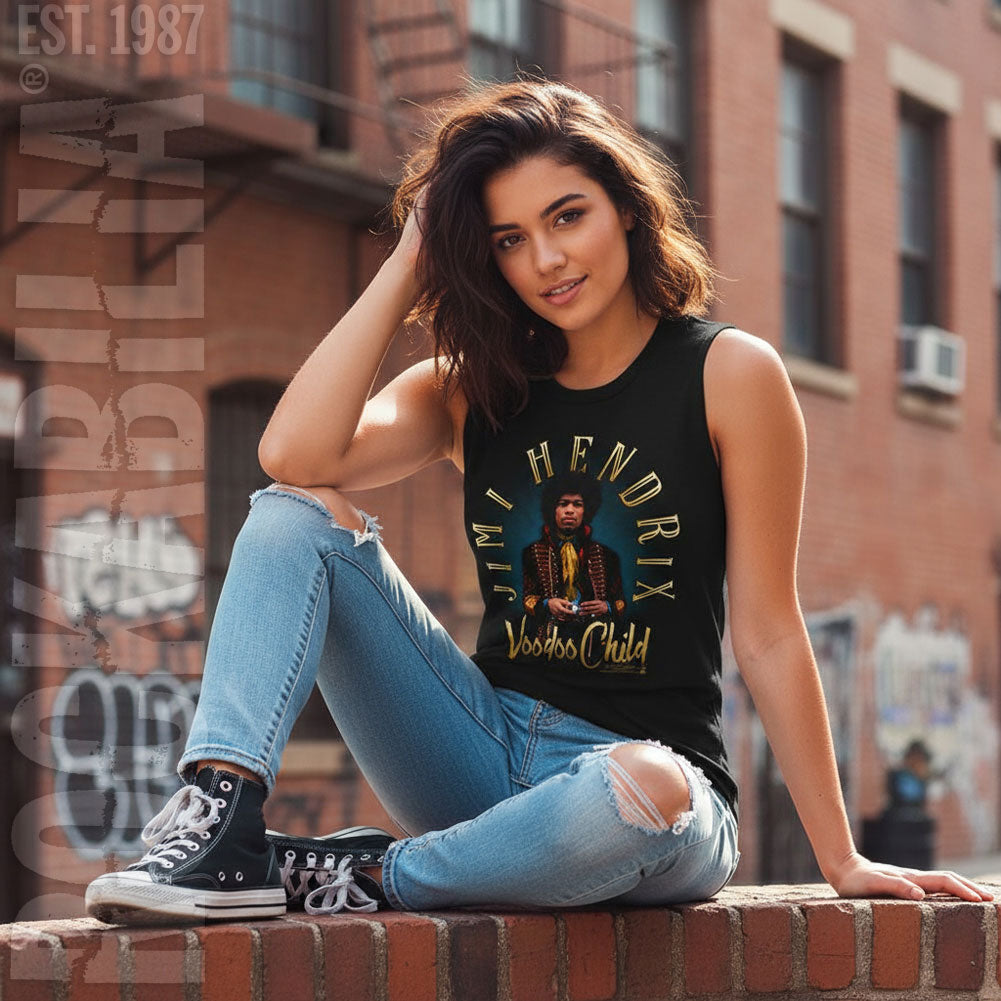 Jimi Hendrix Newdoo Child Womens Tank Alt 2