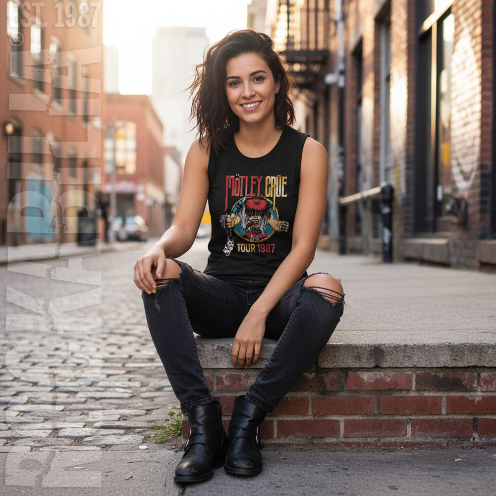 Motley Crue Tour1987 Womens Tank Alt 2