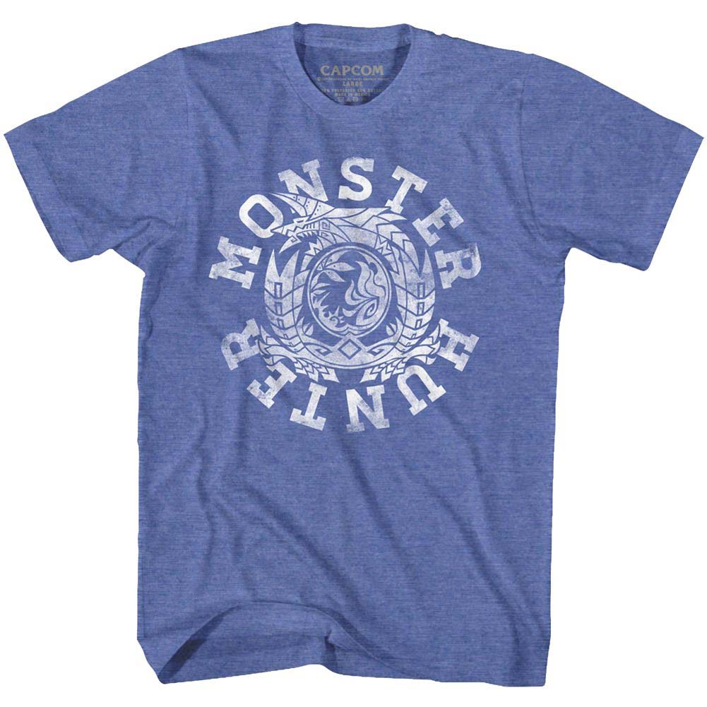 Monster Hunter Mh Circle White Ink T-shirt Front