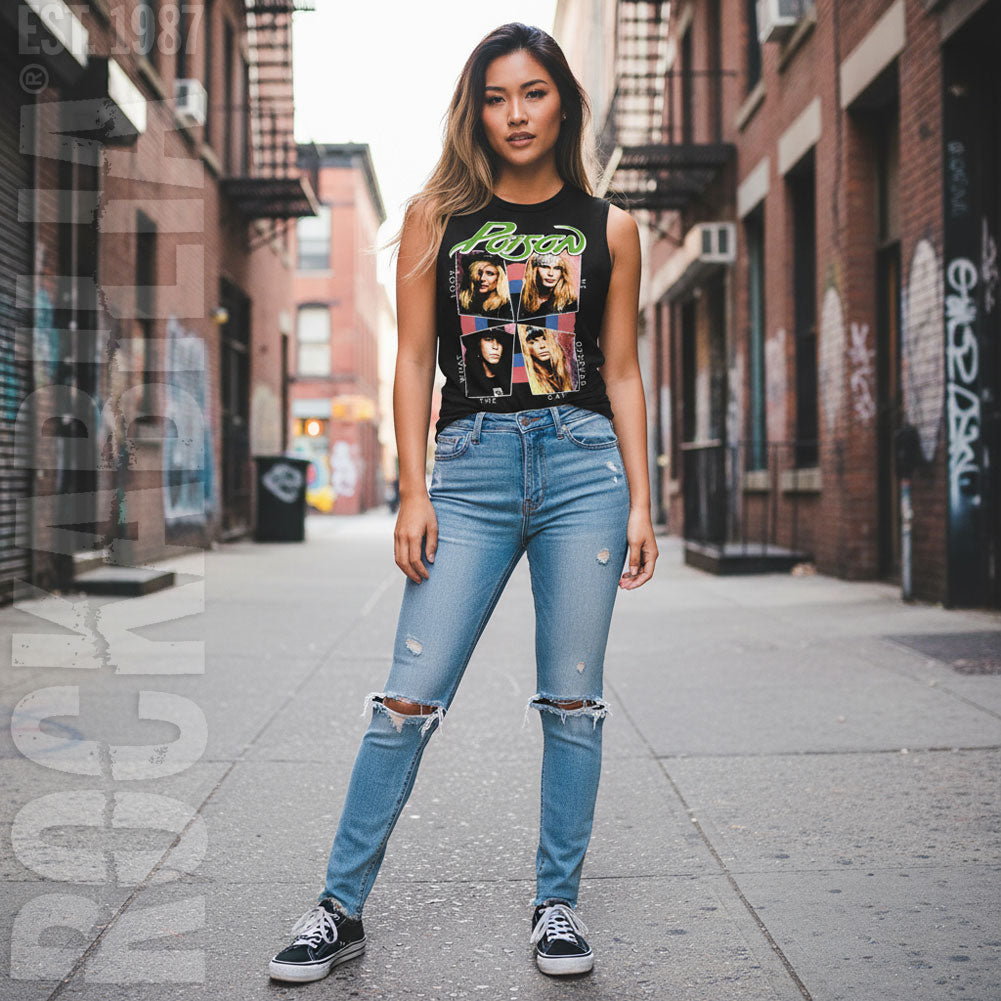 Poison Cat Dragged In Womens Tank Alt 2