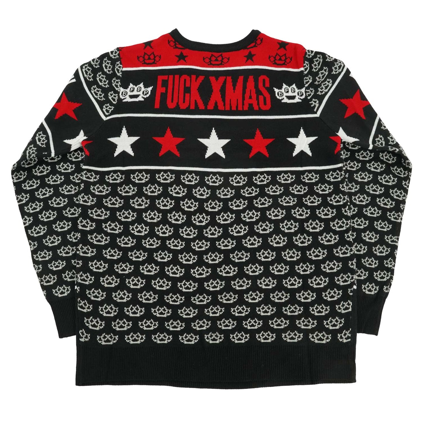 Five Finger Death Punch Fuck Xmas Christmas Sweater Sweatshirt Back