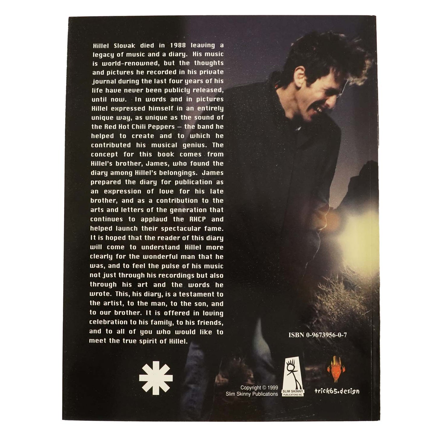 Red Hot Chili Peppers Hillel Slovak "Diary and Art of" 114 page book Music Book Back