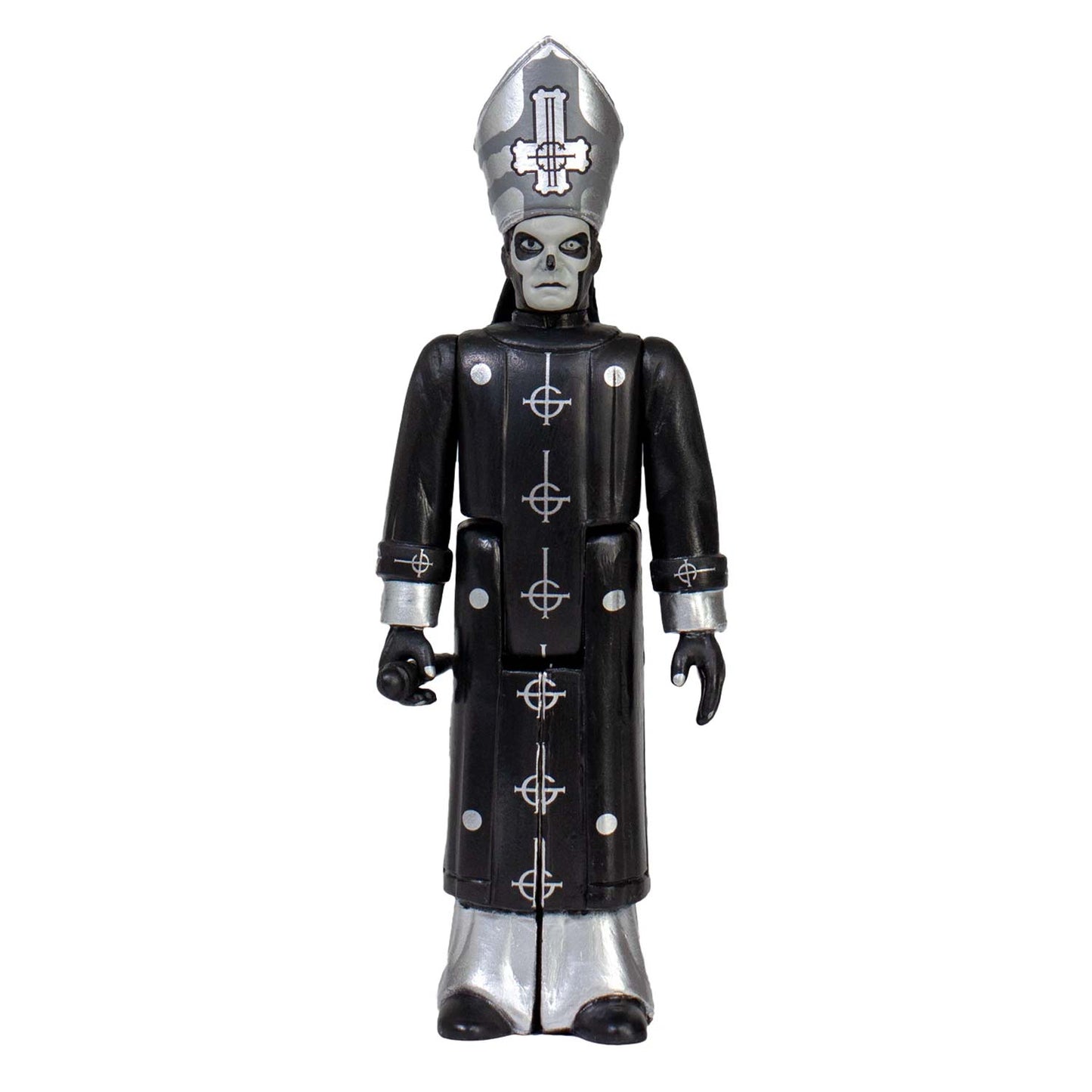 Ghost Super7 Black-On-Black Metal Papa Emeritus III 3.75" ReAction Figure Action Figure Back