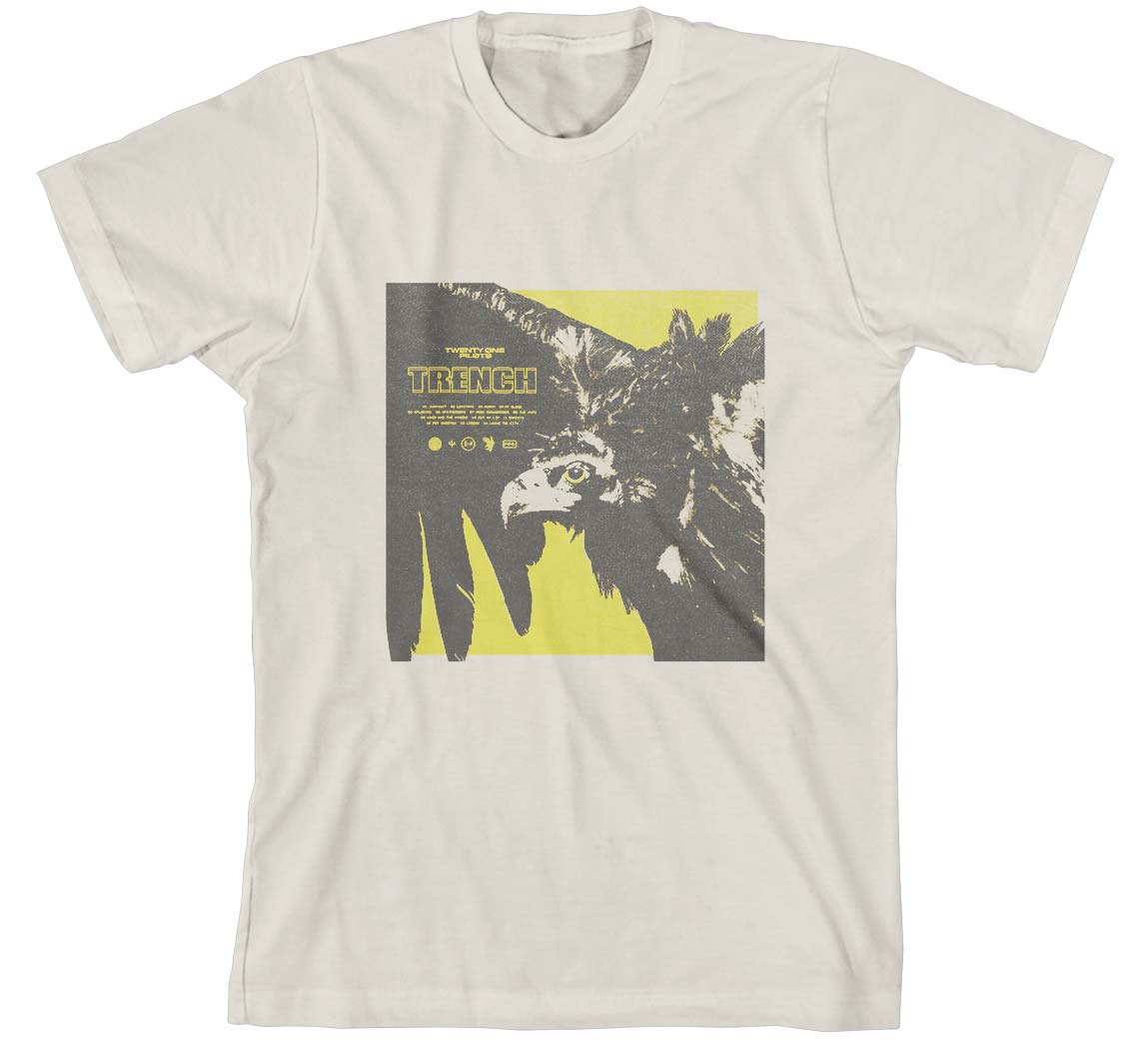Twenty One Pilots Trench Cover (Natural) T-shirt Front