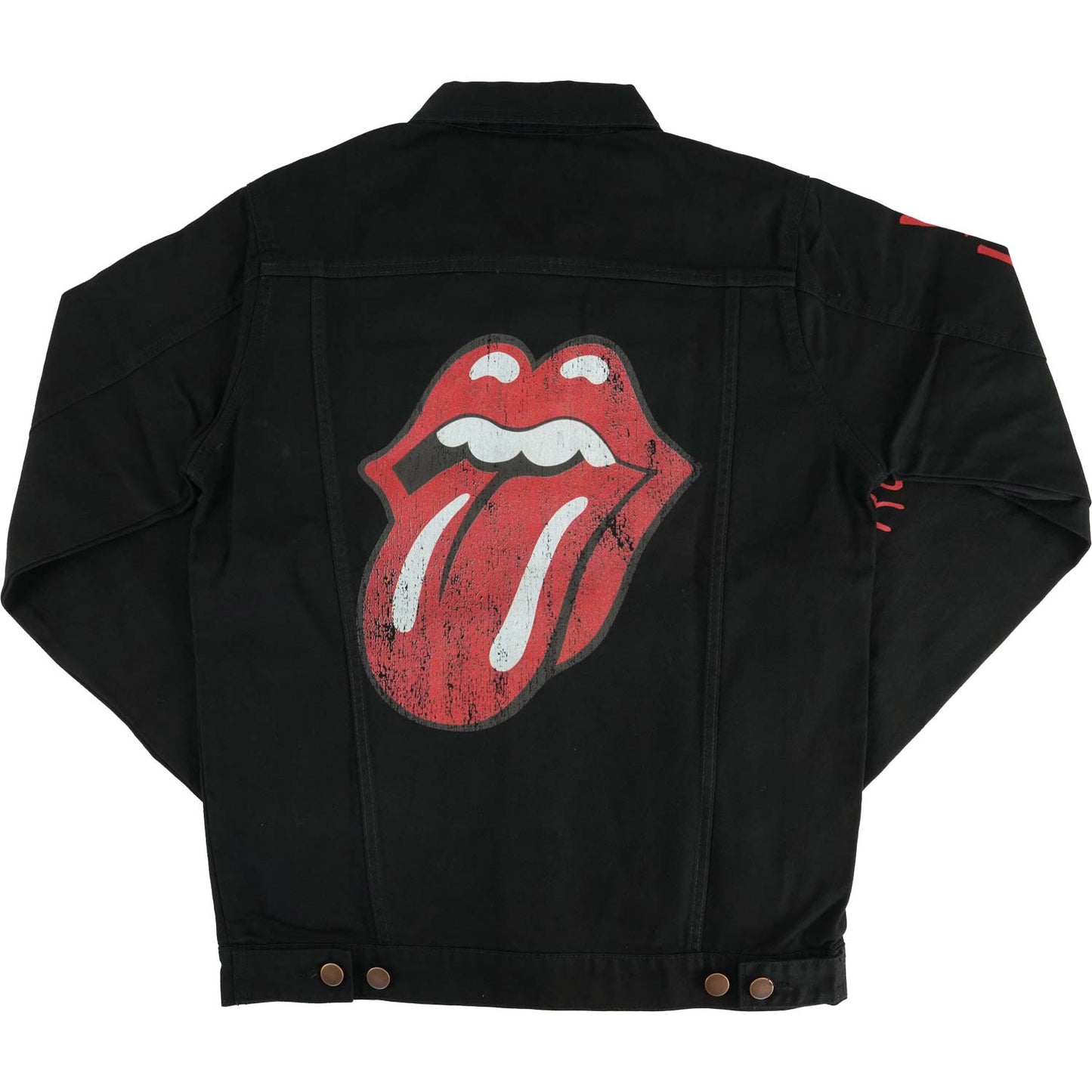 The Rolling Stones Exile On Main Street Black Denim Jacket Denim Jacket Back