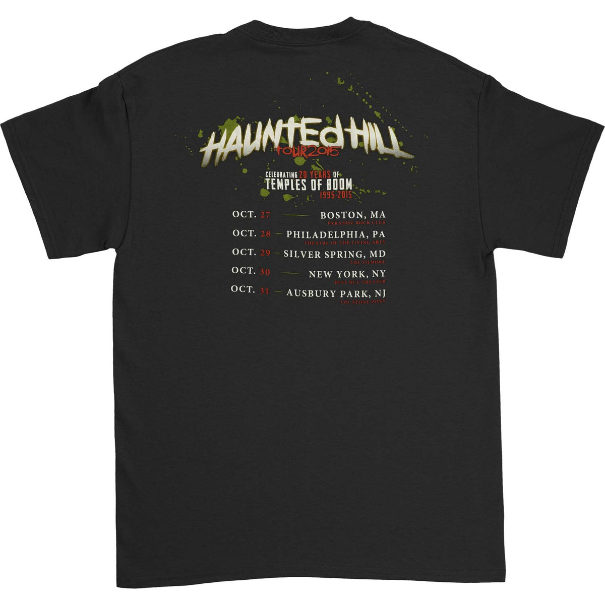 Cypress Hill Temples Of Boom Tour T-shirt Back