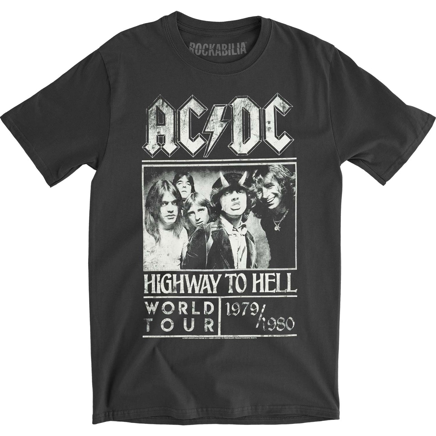 AC/DC Highway To Hell Poster Vintage T-shirt Front