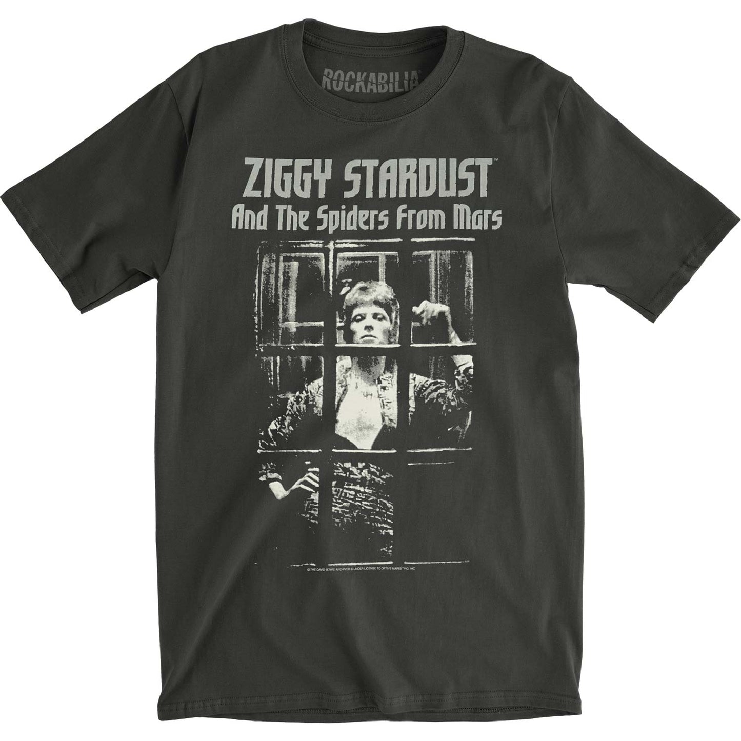 David Bowie Ziggy Stardust Spiders From Mars Vintage T-shirt Front