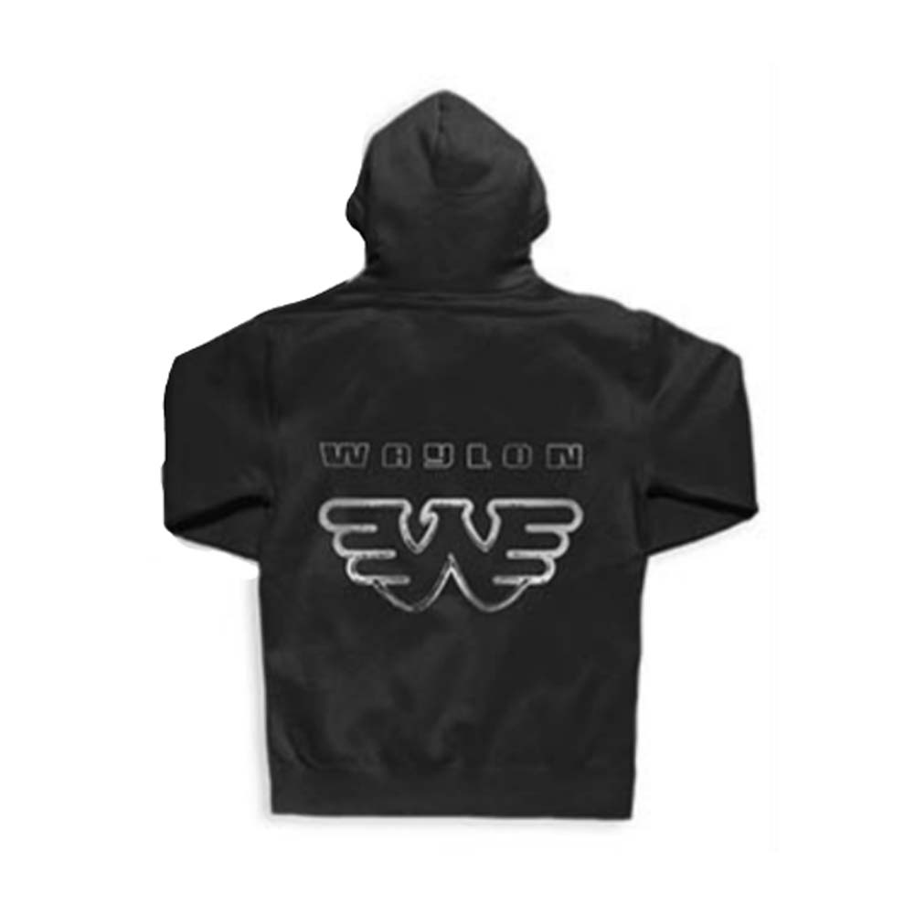 Waylon Jennings Silver Flying W Pullover Hoodie Hooded Sweatshirt Back