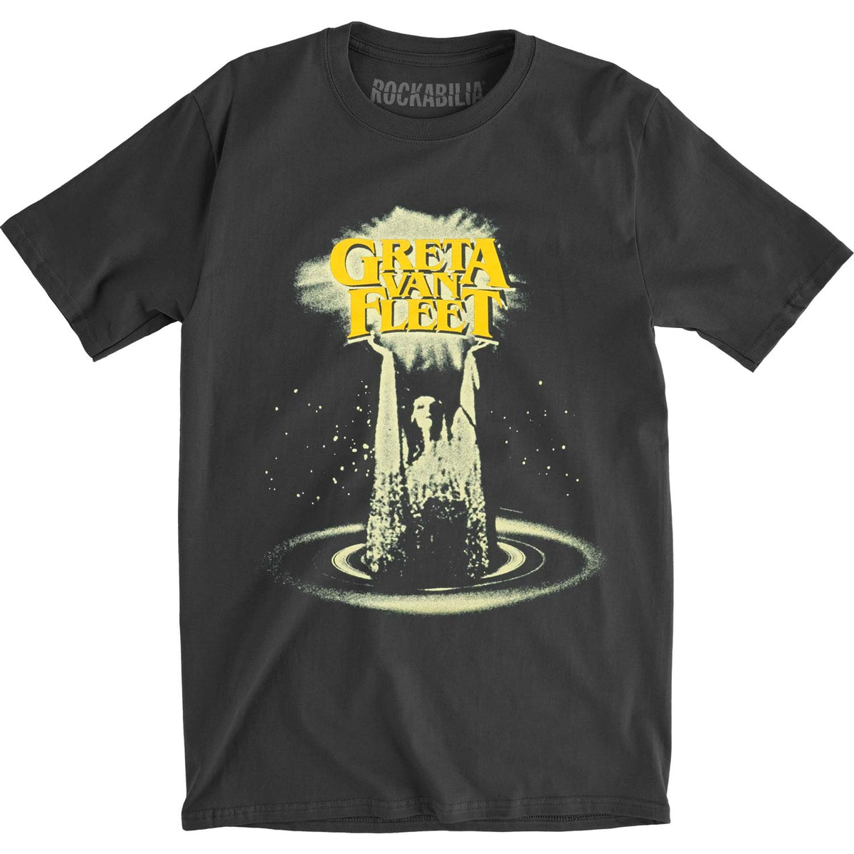 Greta Van Fleet Hands In Air Vintage T-shirt Front