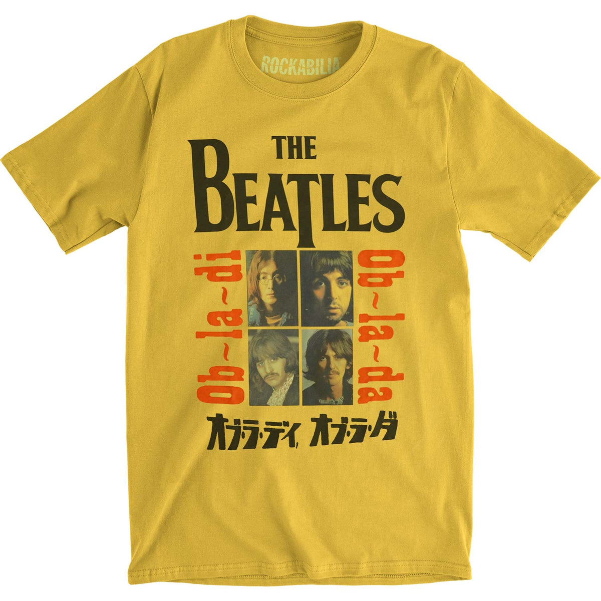 Beatles Ob-La-Di Ob-La-Da Slim Fit T-shirt Front