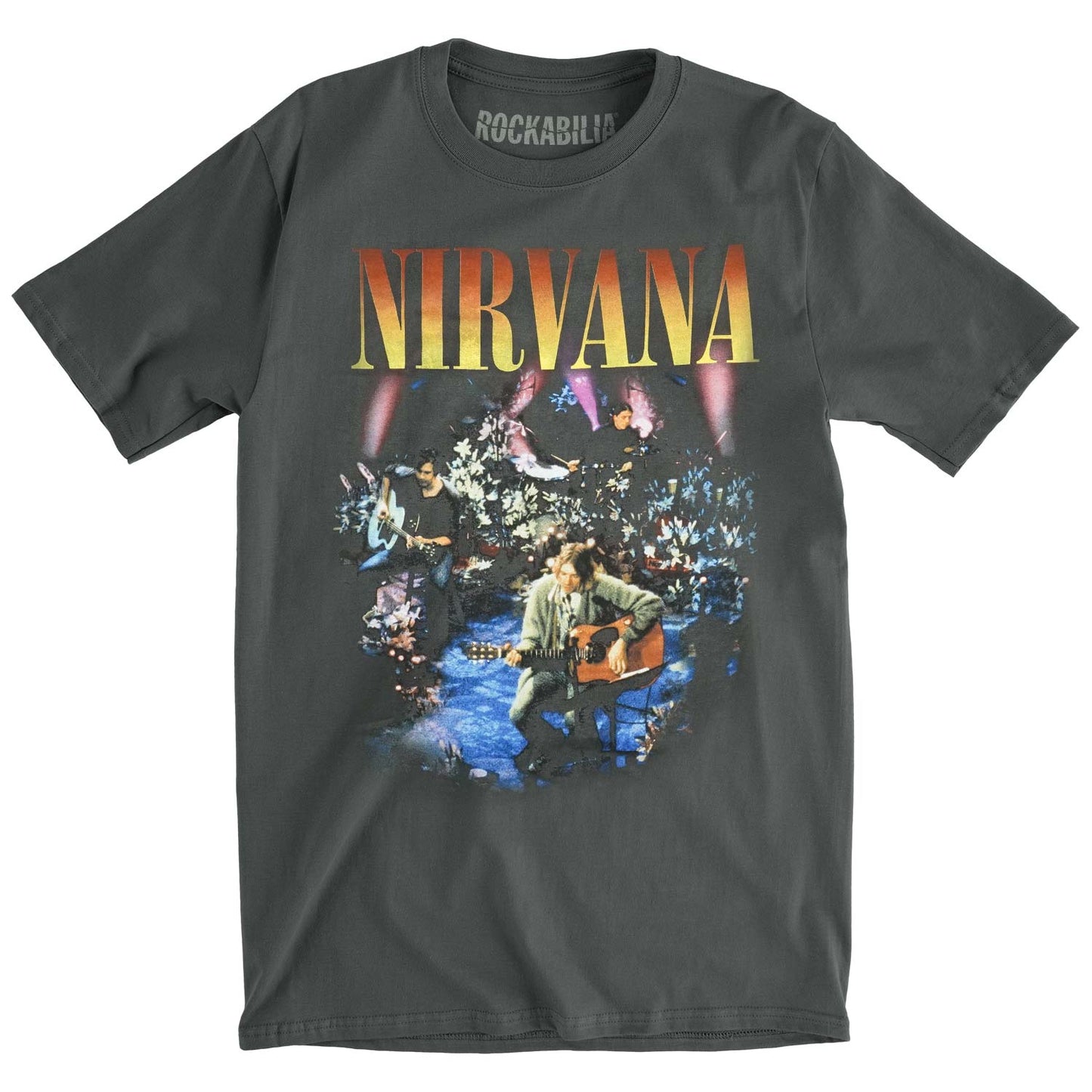 Nirvana Live In New York Vintage T-shirt Front