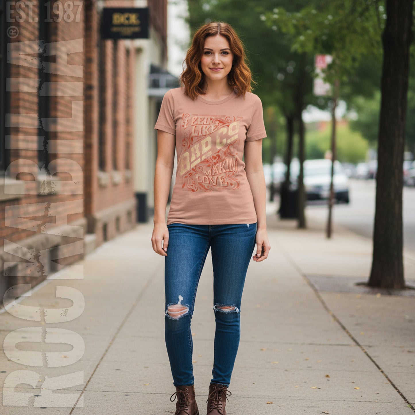 Bad Company Feel Like Makin Love New Boyfriend Tee Junior Top Alt 2