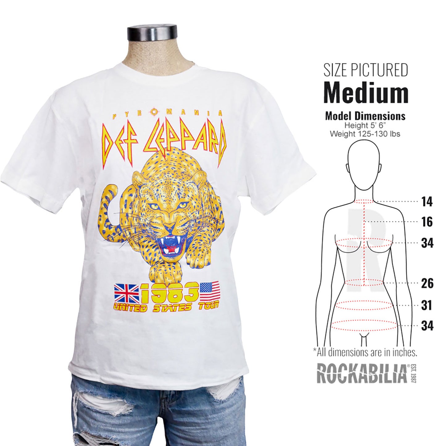 Def Leppard Tour 1983 Cat Best Boyfriend Tee Junior Top Alt 3