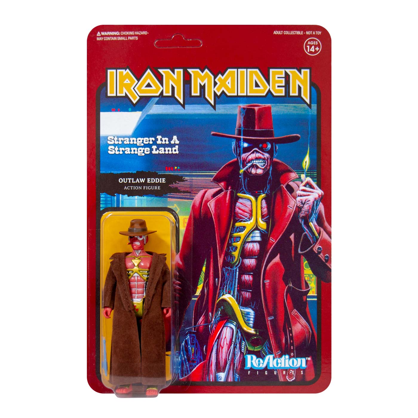 Iron Maiden Super7 Stranger In A Strange Land Outlaw Eddie 3.75" ReAction Figure Action Figure Front