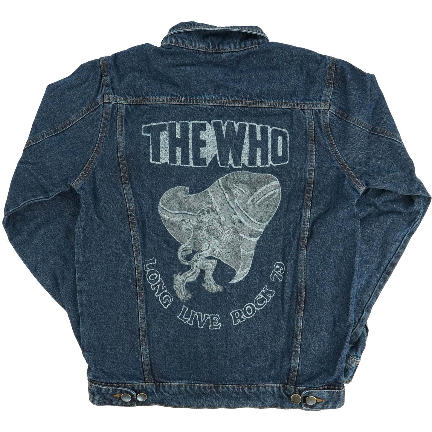The Who Blue Denim Jacket Denim Jacket Back