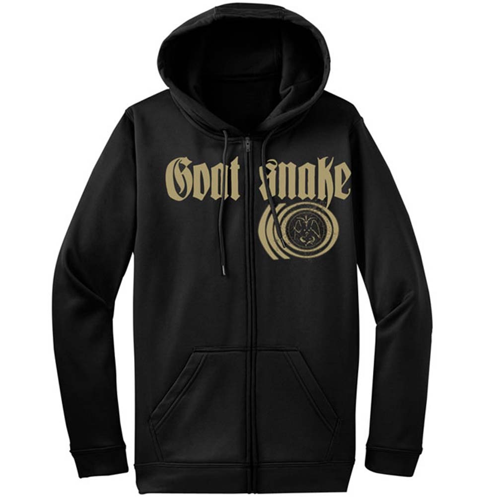 Goatsnake Baphomet ZIP UP HOODIE Zippered Hooded Sweatshirt Front