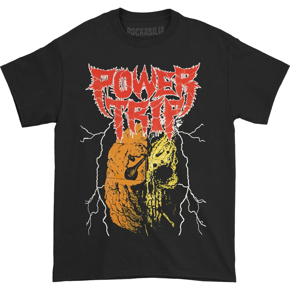 Power Trip Manifest Decimation Skull Shirt Slim Fit T-shirt Front