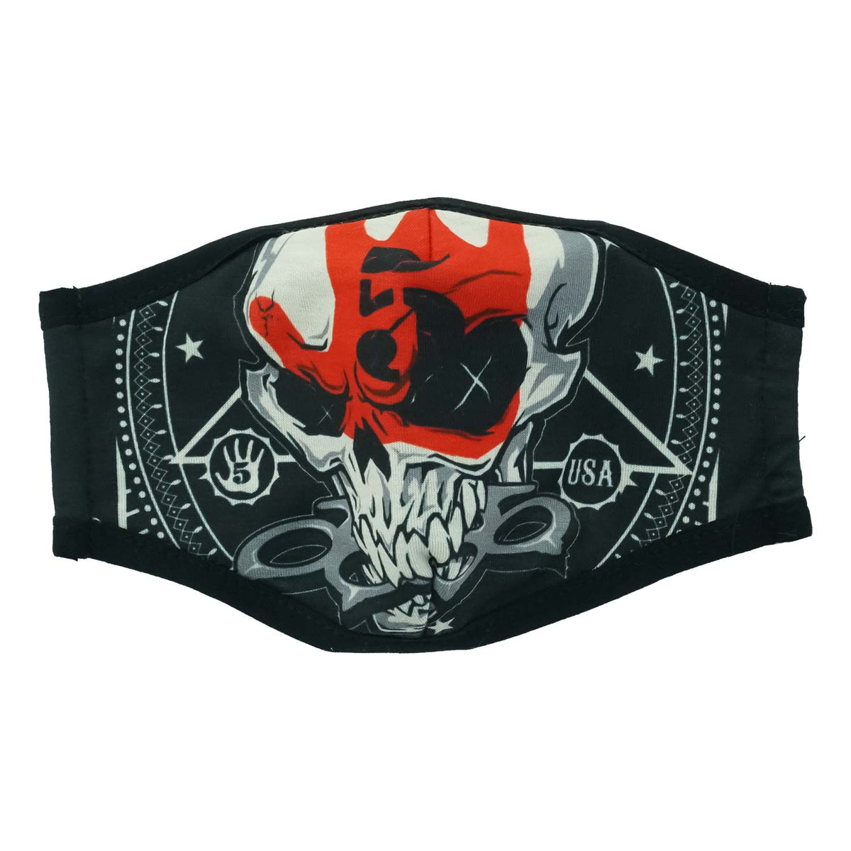 Five Finger Death Punch Knucklehead USA 5 Art Face Mask Front