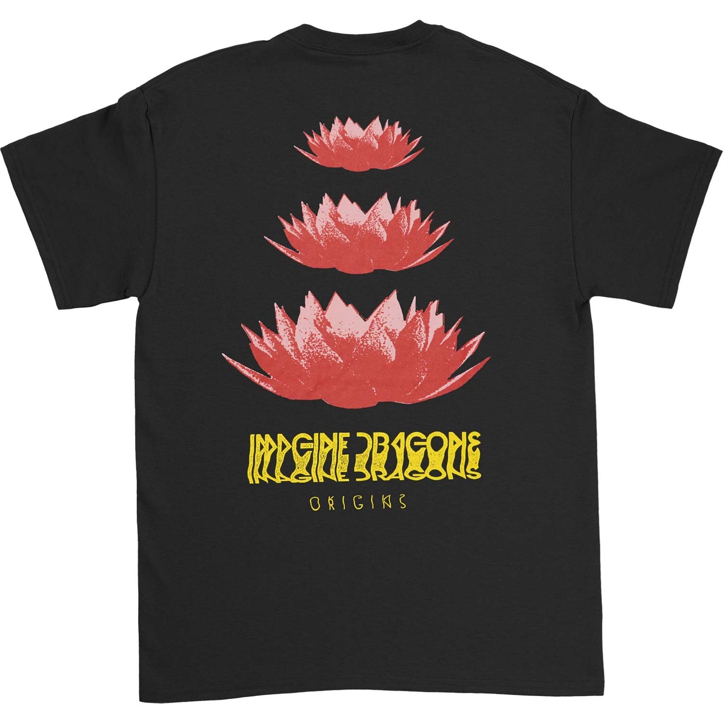 Imagine Dragons Origins Lotus (Back Print) Slim Fit T-shirt Back