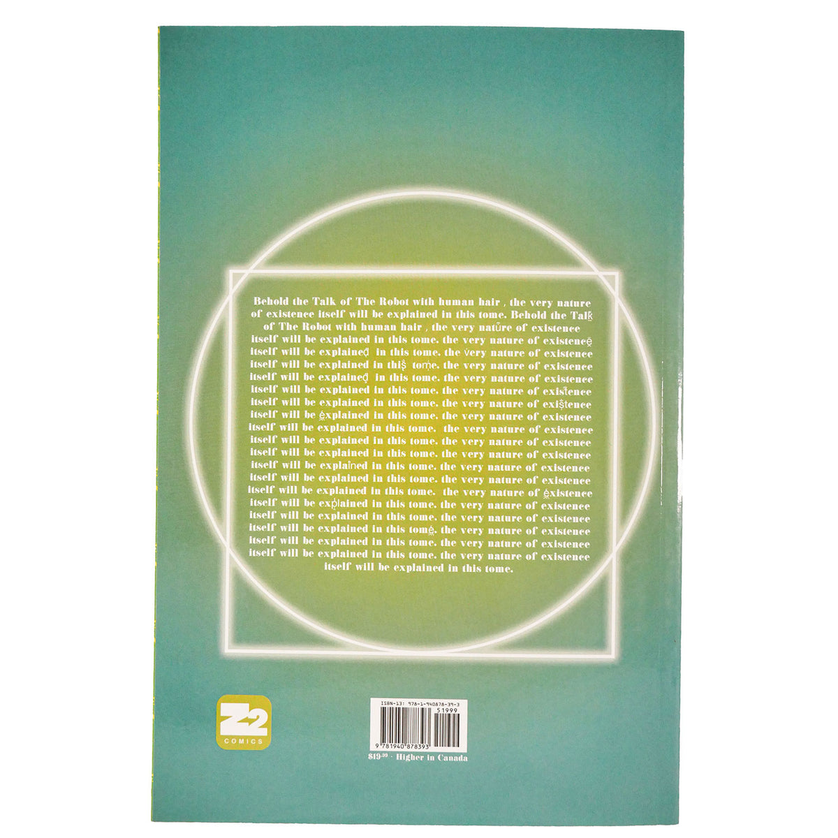 Dance Gavin Dance - Robot's Tale Comic Book Back