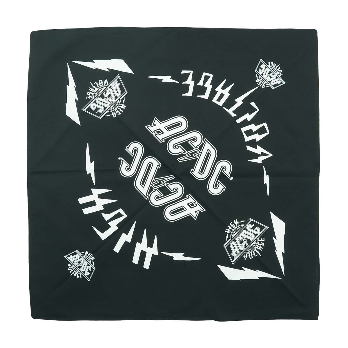 AC/DC High Voltage Bandana Front