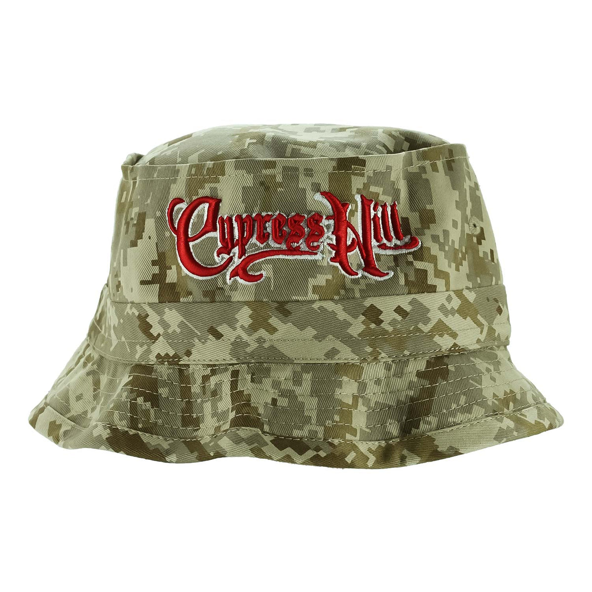 Cypress Hill Script Logo Digital Bucket Cap Front