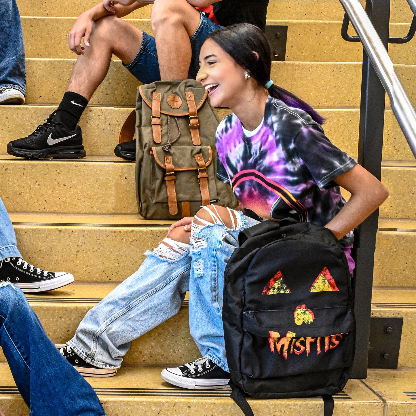 Misfits Pumpkin Classic Rucksack Backpack Back
