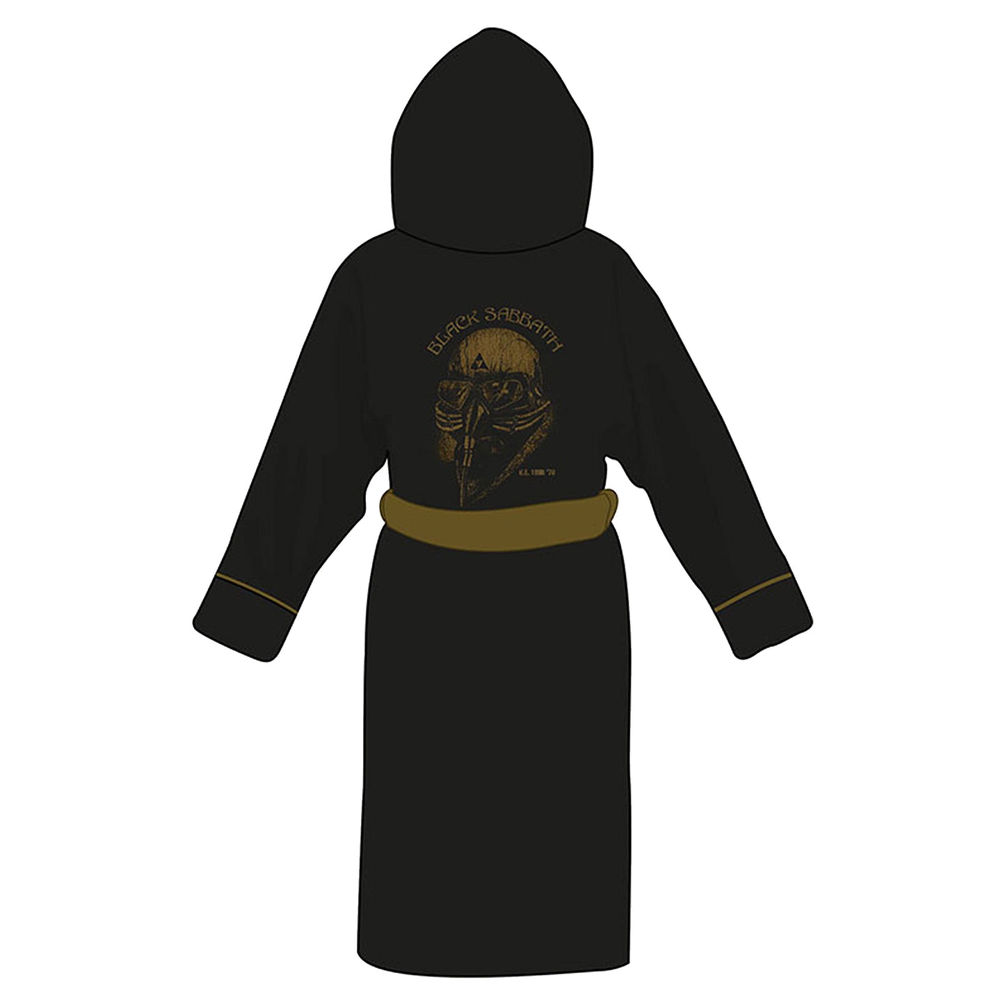 Black Sabbath Us Tour 78 Avengers Bath Robe Back