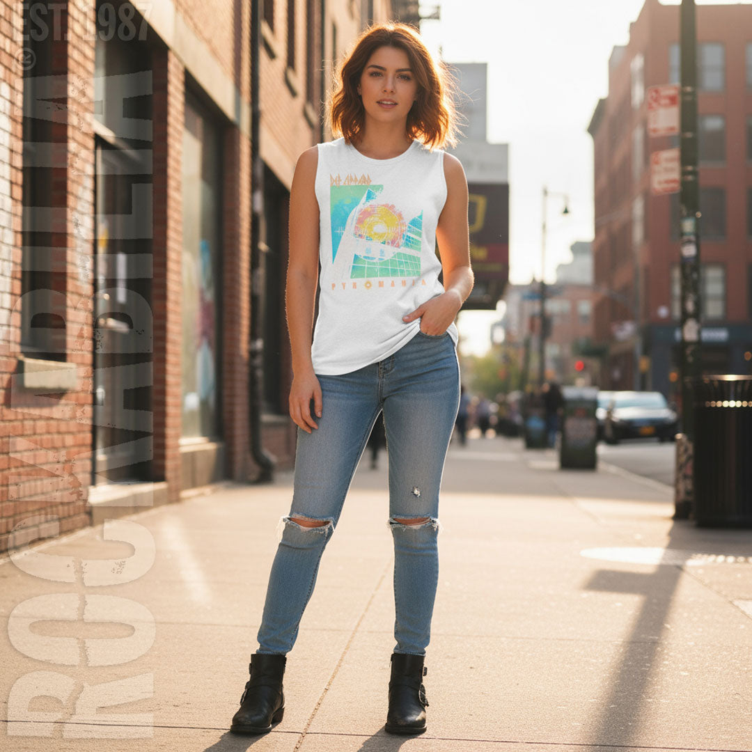 Bright Color Pyro Womens Tank