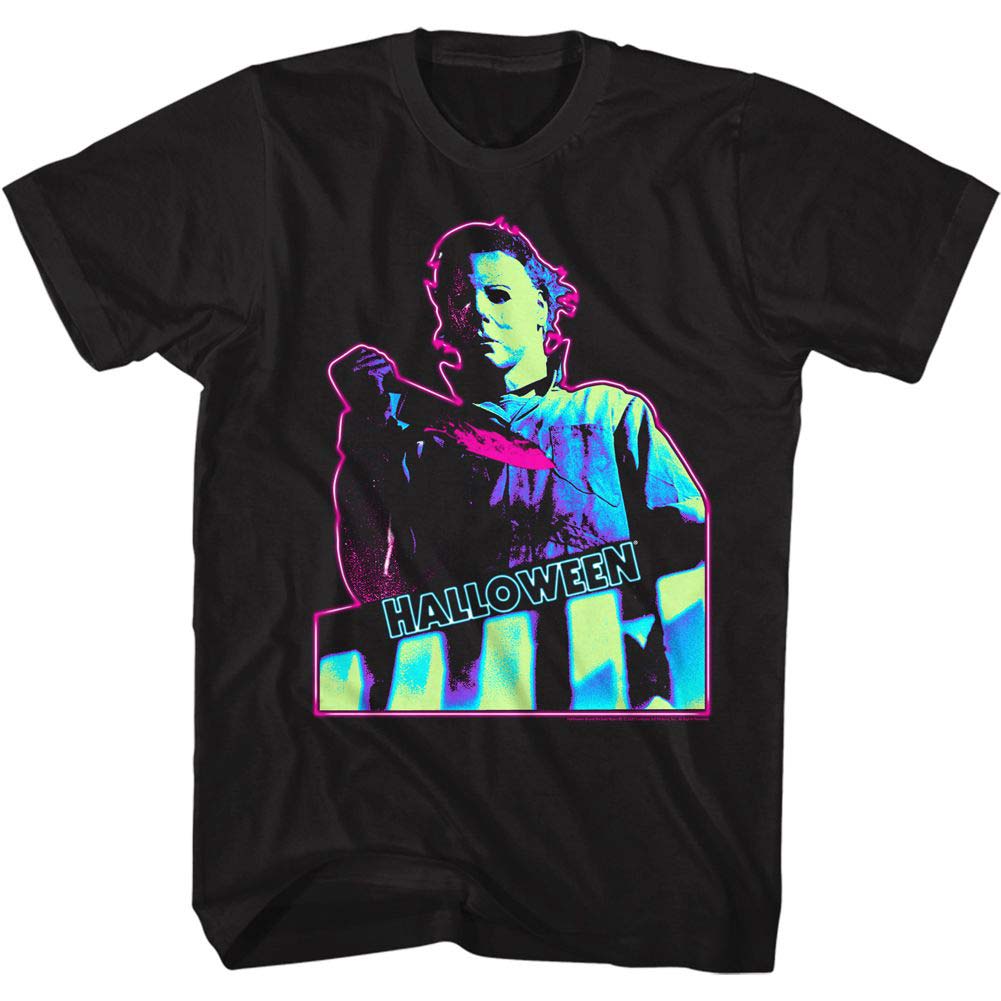 Halloween Neon Knife T-shirt Front
